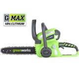 Säge im Test: G-MAX 40 V Kettensäge von Greenworks, Testberichte.de-Note: 1.4 Sehr gut