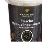 Frische Belugalinsensuppe mit Cashmir-Curry