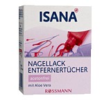 Nagellackentferner im Test: Nagellackentfernertücher acetonfrei von Rossmann / Isana, Testberichte.de-Note: 3.0 Befriedigend