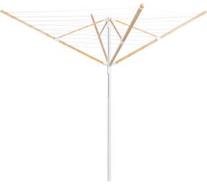 Lidl / Aquapur Wäschespinne, mit Tragearmen aus Bambus