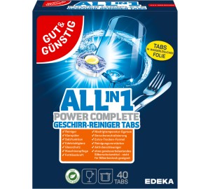 Edeka / Gut & Günstig All in 1 Power Complete Geschirr- Reiniger Tabs