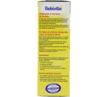 Produktbild Bebivita Hypoallergene Anfangsnahrung Pre HA (75898)