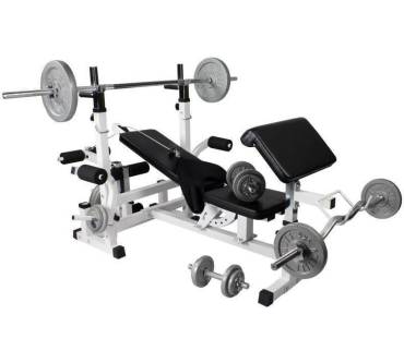 Produktbild Gorilla Sports Hantelbank mit Hantelset (Art.-Nr. 10000130)