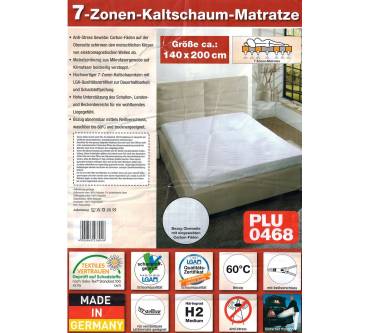 Produktbild Welze 7-Zonen-Kaltschaummatratze