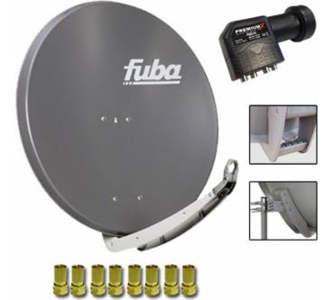 Produktbild Fuba DAA 850 + LNB PXQS-04 + F-Stecker 7,5mm vergoldet