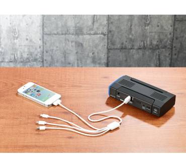 Produktbild Revolt 5in1 Notebook-Powerbank mit Kfz-Starthilfe (12.000 mAh)