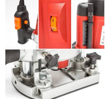 Produktbild TecTake Oberfräse 1200 Watt inkl. Zubehör