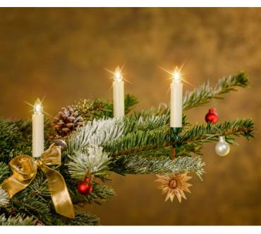 Produktbild Innocom 10er Set LED-Baumkerzen mit Batterien und Fernbedienung (121358)