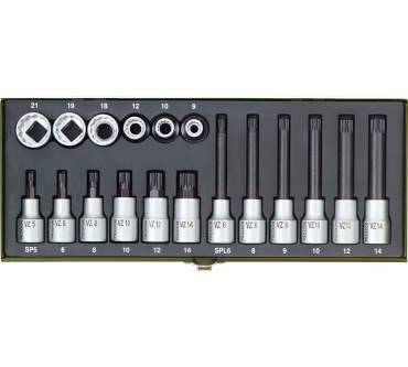 Produktbild Proxxon Spezialsatz für Vielzahnschrauben XZN, 18-teilig