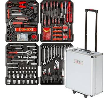 Produktbild TecTake Trolley-Werkzeugkoffer 416-tlg.