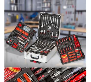 Produktbild TecTake Trolley-Werkzeugkoffer 416-tlg.