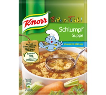Produktbild Knorr Bitte zu Tisch! Schlumpf Suppe