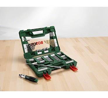 Produktbild Bosch 91-teiliges V-Line TiN-Bohrer- und Bit-Set mit Ratschen-Schraubendreher und Magnetstab