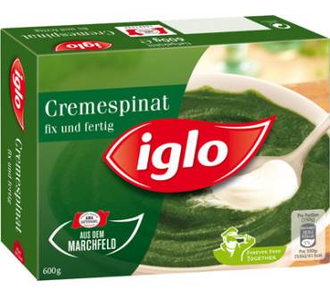 Produktbild Iglo Cremespinat fix und fertig