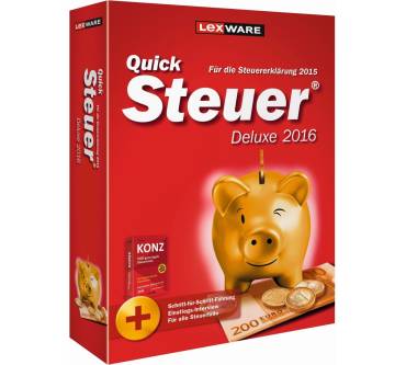 Produktbild Lexware QuickSteuer Deluxe 2016