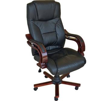 Produktbild TecTake Bürostuhl mit Buffalo-Split-Lederbezug