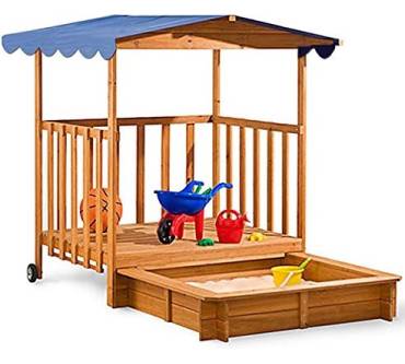 Produktbild Deuba Sandkasten mit überdachter Spielveranda