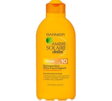 Produktbild Garnier Ambre Solaire delial Sonnenmilch Ultra-Feuchtigkeit LSF 10