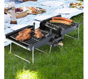 Produktbild Wiesenhof Bruzzzler Klappgrill mit hitzebeständiger Tragetasche