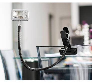 Produktbild Somikon Stabiles Schwanenhals-Kamerastativ mit Klemm-Befestigung