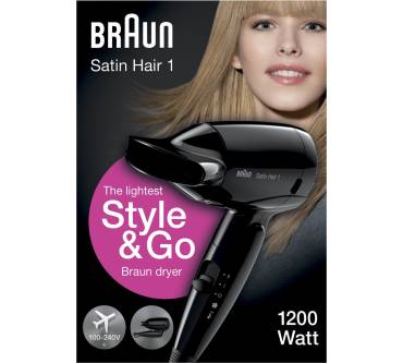 Braun Satin Hair 1 HD 130 Style&Go | Unsere Analyse zum Reisehaartrockner