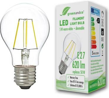 Produktbild greenandco TM-A19-5W-E27-D