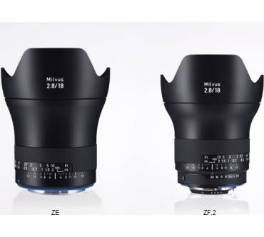 Produktbild Zeiss Milvus 2.8/18