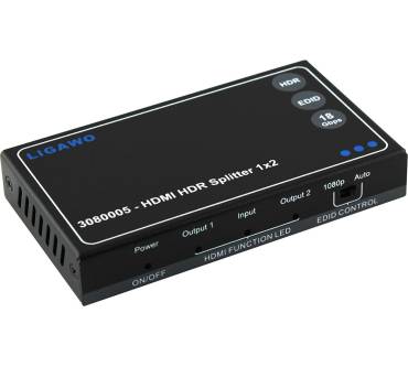 Produktbild Ligawo 3080005 HDMI Splitter 1x2 HDR + EDID