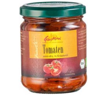Produktbild Gustoni Tomaten semi-dry, in Kräuteröl (Bio)