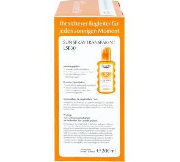 Produktbild Eucerin Sun Spray Transparent LSF 30