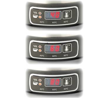 Produktbild Rosenstein & Söhne Edelstahl-Wasserkocher mit Temperatur-Wahl