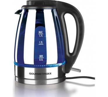 Produktbild Gourmetmaxx Wasserkocher Glas LED chrom