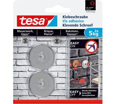 Produktbild Tesa Runde Klebeschraube für Mauerwerk und Stein