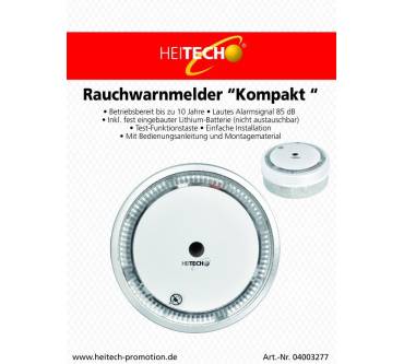 Produktbild Heitech Rauchwarnmelder Kompakt