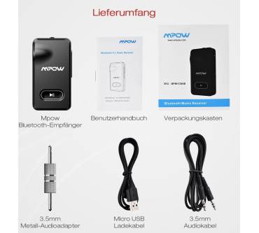 Produktbild Mpow Bluetooth Empfänger (MPBH129AB)