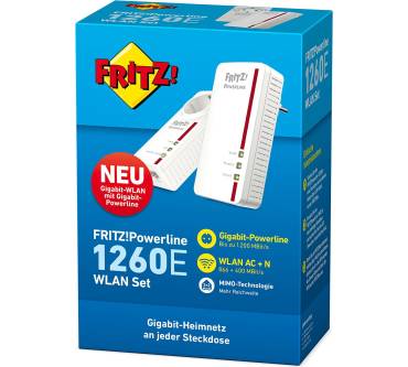 Produktbild AVM FRITZ!Powerline 1260E WLAN Set