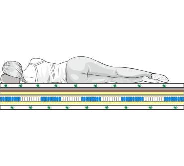 Produktbild Tanato Matratzen Kokosmatratze (9 Zonen Taschenfederkern)