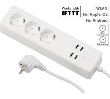 Produktbild Luminea Home Control WLAN-Steckdosenleiste