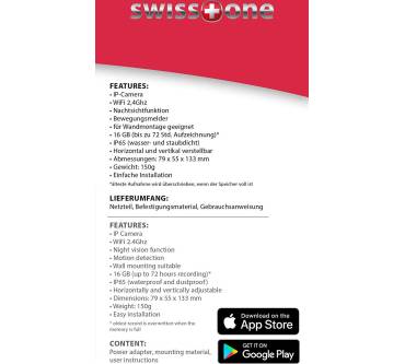 Produktbild Swisstone SH 620