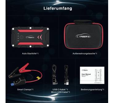 Produktbild Yaber Auto 1200A Starthilfe-Powerbank
