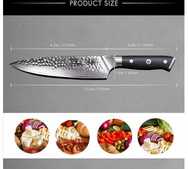 Produktbild Shan Zu Pro Chef Series Damastmesser