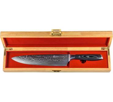 Produktbild Stallion Damastmesser Wave Großes Chefmesser