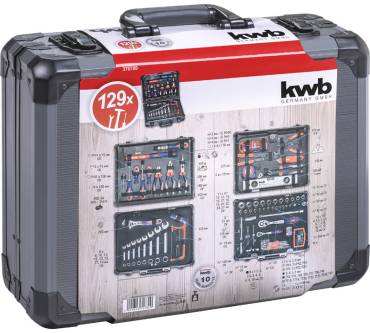KWB Professional Werkzeugkoffer 129-tlg. (370780) im Test: 2,5 gut