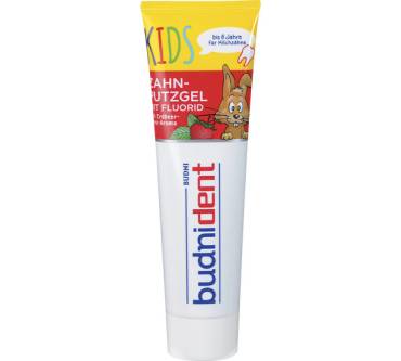 Produktbild Budni dent Zahnputzgel mit Fluorid Kids, Erdbeer-Minz-Aroma