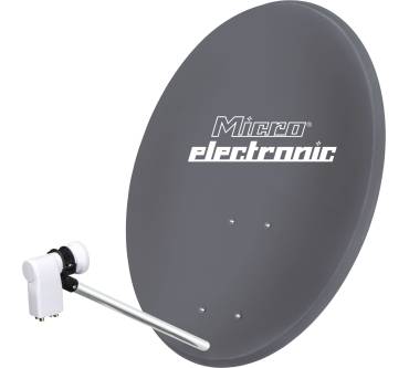 Produktbild Microelectronic Digitale Single Sat Anlage 60cm mit LNB und HD Sat-Receiver