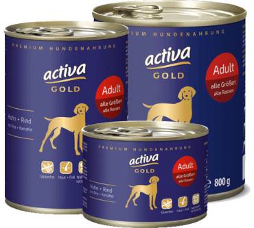 Produktbild Das Futterhaus / Activa GOLD Huhn + Rind mit Reis + Kartoffel