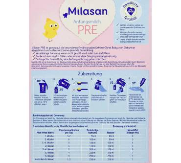 Produktbild Milasan Anfangsmilch Pre