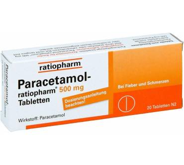 Produktbild Paracetamol-ratiopharm 500 Tabletten