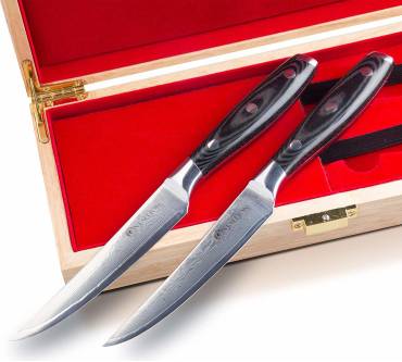 Produktbild Stallion Damastmesser Wave Steakmesser