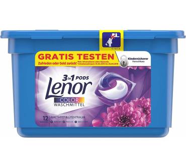 Produktbild Lenor 3in1 Pods Colorwaschmittel Amethyst Blütentraum